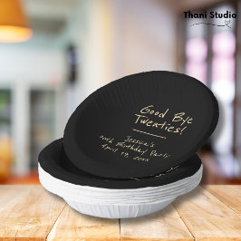 Goodbye 20s Feminine Minimalistisch Modern Typogra Pappteller