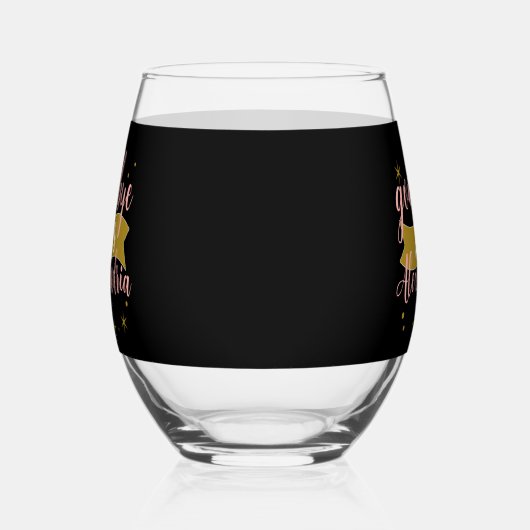 Goodbye 20s Personalized 30th Birthday Design Weinglas Ohne Stiel (Rechts)