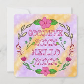 GOODBYE 20XX HELLO 20XX EINLADUNG (Vorderseite)