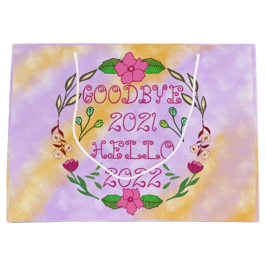 GOODBYE 20XX HELLO 20XX GROßE GESCHENKTÜTE (Vorderseite)