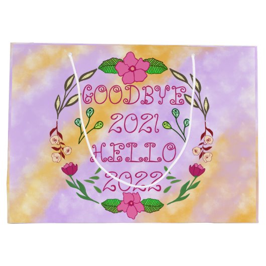 GOODBYE 20XX HELLO 20XX GROßE GESCHENKTÜTE (Rückseite)