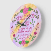 GOODBYE 20XX HELLO 20XX GROßE WANDUHR (Winkel)