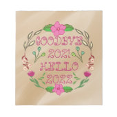GOODBYE 20XX HELLO 20XX NOTIZBLOCK (Vorderseite)