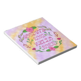 GOODBYE 20XX HELLO 20XX NOTIZBLOCK