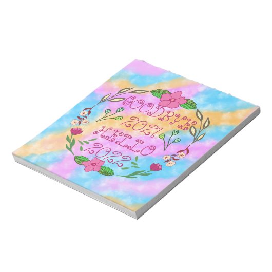 GOODBYE 20XX HELLO 20XX NOTIZBLOCK (Rotiert)