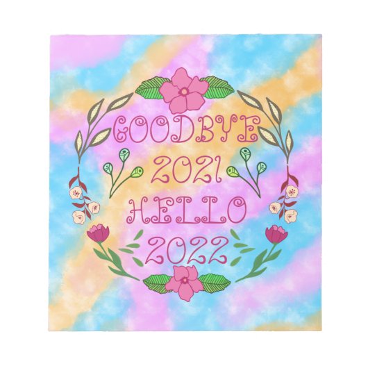 GOODBYE 20XX HELLO 20XX NOTIZBLOCK (Vorderseite)