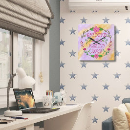 GOODBYE 20XX HELLO 20XX QUADRATISCHE WANDUHR