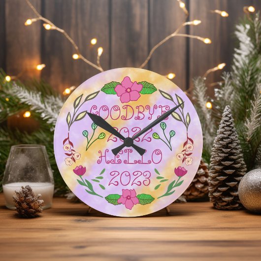 GOODBYE 20XX HELLO 20XX RUNDE WANDUHR