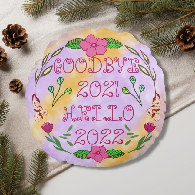 GOODBYE 20XX HELLO 20XX RUNDES KISSEN (Von Creator hochgeladen)