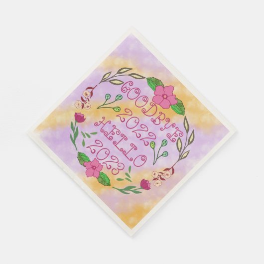 GOODBYE 20XX HELLO 20XX SERVIETTE (Ecke)