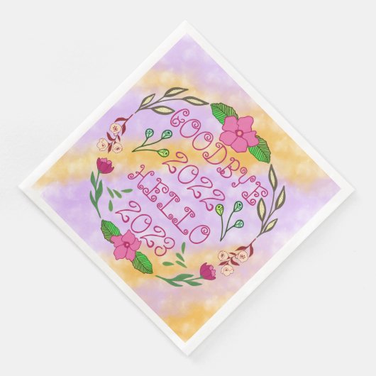 GOODBYE 20XX HELLO 20XX SERVIETTE (Ecke)