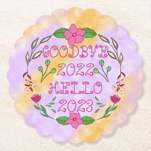 GOODBYE 20XX HELLO 20XX UNTERSETZER (Vorderseite)