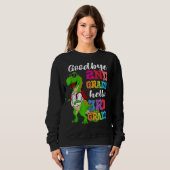 Goodbye 2. Klasse Hello 3rd Grade Dinosaur Graduat Sweatshirt (Vorne ganz)