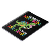 Goodbye 2. Klasse Hello 3rd Grade T Rex Dinosaur Notizblock (Linke Seite)