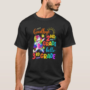Goodbye 2. Klasse Hello 3rd Grade Unicorn Girls 20 T-Shirt
