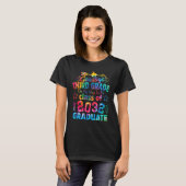 Goodbye 3 Grade Class of 2032 Grad Hello 4th gra T-Shirt (Vorne ganz)
