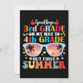 Goodbye 3 Grade Hallo 4. Klasse aber Erster Sommer Einladung (Vorderseite)