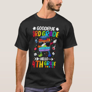 Goodbye 3 Grade Hello 4th Grade Abschluss Poppi T-Shirt