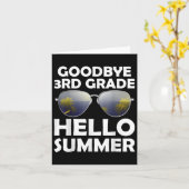 Goodbye 3 Grade Hello Summer Third Grade Graduat Karte (Gelbe Blume)