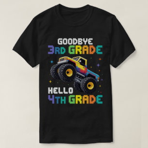 Goodbye 3rd Grade Abschluss Monster Truck T-Shirt