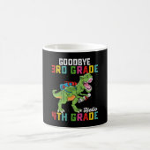 Goodbye 3rd Grade Hello 4th Grade T Rex Dinosaur Kaffeetasse (Mittel)