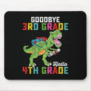 Goodbye 3rd Grade Hello 4th Grade T Rex Dinosaur Mousepad