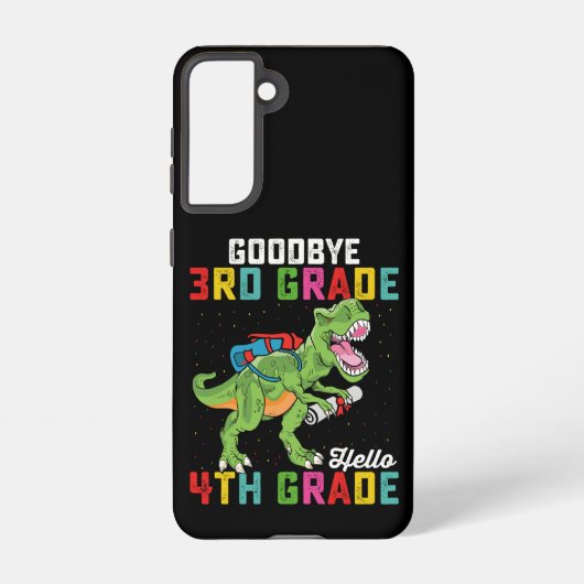 Goodbye 3rd Grade Hello 4th Grade T Rex Dinosaur Samsung Galaxy Hülle (Rückseite)