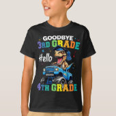 Goodbye, 3rd Grade T Rex Monster Truck Abschluss T-Shirt (Vorderseite)