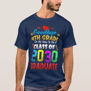 Goodbye 4. Klasse von 2033 Graduate Niedlich Grad T-Shirt