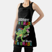 Goodbye 4 th Grade Hello 5th Grade T Rex Dinosaur Schürze (InSitu)