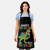 Goodbye 4 th Grade Hello 5th Grade T Rex Dinosaur Schürze (Getragen)