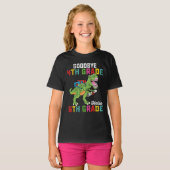 Goodbye 4 th Grade Hello 5th Grade T Rex Dinosaur T-Shirt (Vorne ganz)