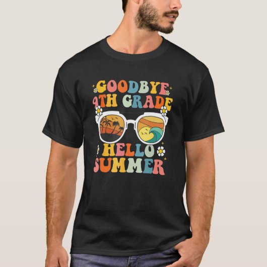 Goodbye 4th Grade Graduation To 5th Grade Hello Su T-Shirt (Vorderseite)