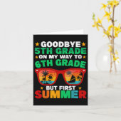 Goodbye 5 th Grade First Summer Abschluss Letzten  Karte (Gelbe Blume)