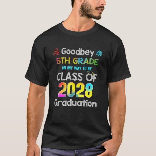 Goodbye 5 th Grade Hallo 6. Klasse Hier komme ich  T-Shirt (Vorderseite)