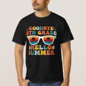 Goodbye 5 th Grade Hello Summer Funny Fifth Grade T-Shirt (Vorderseite)