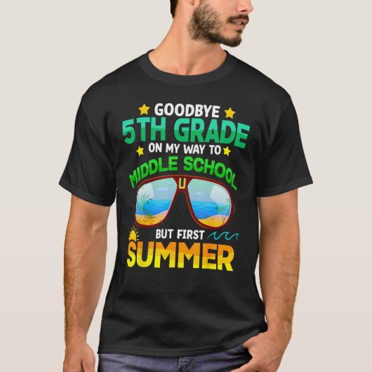 Goodbye 5th Grade Graduation To 6th Grade Hello Su T-Shirt (Vorderseite)
