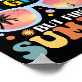 Goodbye 6 th Grade Hallo 7. Klasse aber Erster Som Poster (Ecke)