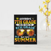 Goodbye 7 th Grade Abschluss to 8th Grade Hello Su Karte (Gelbe Blume)