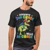 Goodbye Abschluss der zweiten Klasse T Rex Dinosau T-Shirt (Vorderseite)