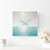 Goodbye Blighty Quadratische Wanduhr (Zuhause)