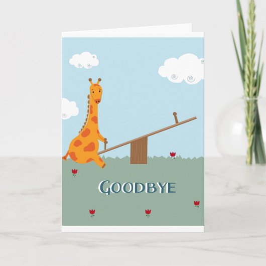 "Goodbye Card" Karte (Vorderseite)
