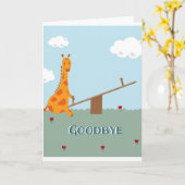 "Goodbye Card" Karte (Gelbe Blume)