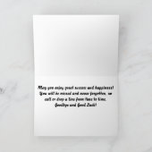 "Goodbye Card" Karte (Innenseite)