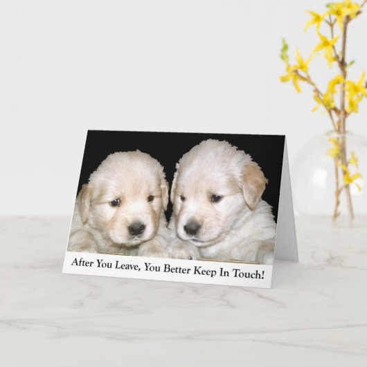 "Goodbye Card" Karte (Gelbe Blume)