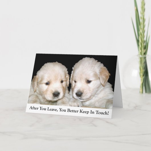 "Goodbye Card" Karte (Vorderseite)