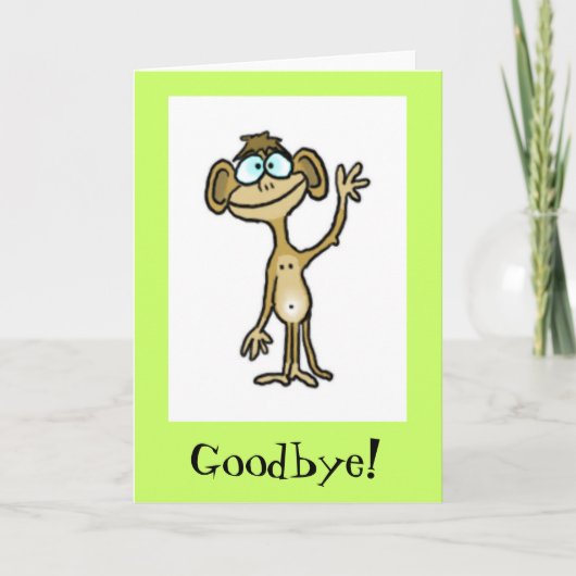 "Goodbye Card" Karte (Vorderseite)