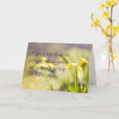 Goodbye Daffodic greetingcard Karte (Gelbe Blume)