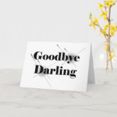 Goodbye Darling (Clear1) Karte (Gelbe Blume)