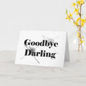 Goodbye Darling (clear2) Karte (Gelbe Blume)